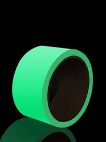 1pc Colorful Glow-In-The-Dark Tape, Green Fluorescent Luminous Tape, Self-Luminous Warning Sign For Stairs, Stage And Positioning - Multicolor - View 5