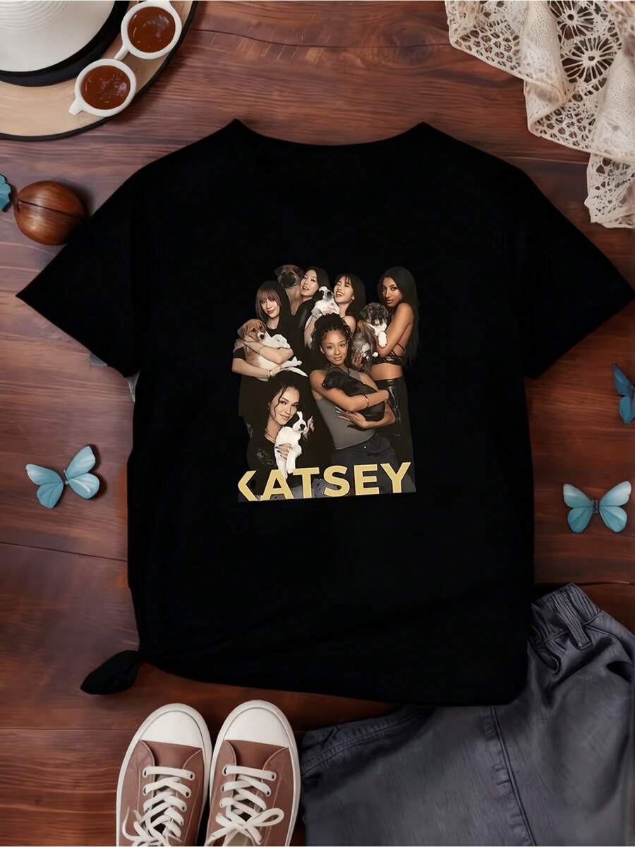 Women T-Shirts - Black - View 1