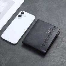 CarrKen 1pc Men's New Multi-Slot Multi-Function European & American Retro Short Versatile Exquisite Wallet For Teenagers - Multicolor - View 4