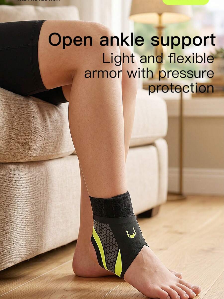 1pc Ankle Brace - Ankle Support Sleeve And Ankle Wrap - Compression Ankle Brace For Basketball, Running, Yoga, Hiking - Multicolor - View 1