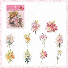 20入透明花朵PET貼紙包 DIY日記裝飾貼紙 貼簿剪貼簿垃圾手帳貼紙 學用品 - 貼紙 - 查看 12