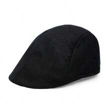 1/2pcs Men's Solid Color Adjustable Beret Hat, Fashion Outdoor Casual Cap, Suitable For Spring/Summer Street, Business, Gatherings British Vintage Style Newsboy Cap For Men - Multicolor - View 14