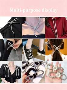1m/Roll Rhinestone Round Tube Rope 4mm Exquisite Rhinestone Paste Hollow Rope Can Be Used For Shoelaces Hair Accessories Luggage Decoration Rope 6 Rows Of Sparkling Rhinestone Round Tube - Water Drill Round Tube Rope - View 8