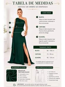 Bridesmaid Dress For Parties, Guests, Receptions, Graduations, Without Glitter, Cape Sleeves, In Flowy Fabric. - Rose Red - View 3