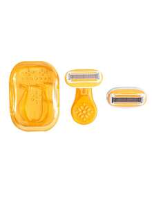 Yellow Women's Hair Removal Razor, Suitable For Underarms, Legs And Bikini Area. Portable Design, Yellow Manual Razor, Women's Bikini Manual Razor Blade, Replaceable Yellow Razor Head. Essential Travel Gift For Girls (Handle + Razor Head + Storage Box). Suitable For Summer Travel, Outings, Commuting, Work, College Students, Women, Also As A Gift For Sisters, Girls And Friends. - Multicolor - View 16