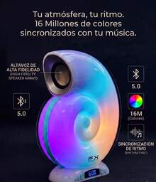 LED Horn Snail Lamp With RGB Light And Decorative Clock - 1PC - View 3