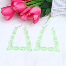 Transparent Resin Exaggerated Geometric Earrings For Women,  Statement Ear Jewelry - A6011 - 查看 6