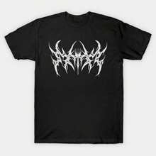 Women's Pure Cotton Casual T-Shirt: Unique Gothic Style Print, Short Sleeves And Round Neck Design. - 8 - 查看 1
