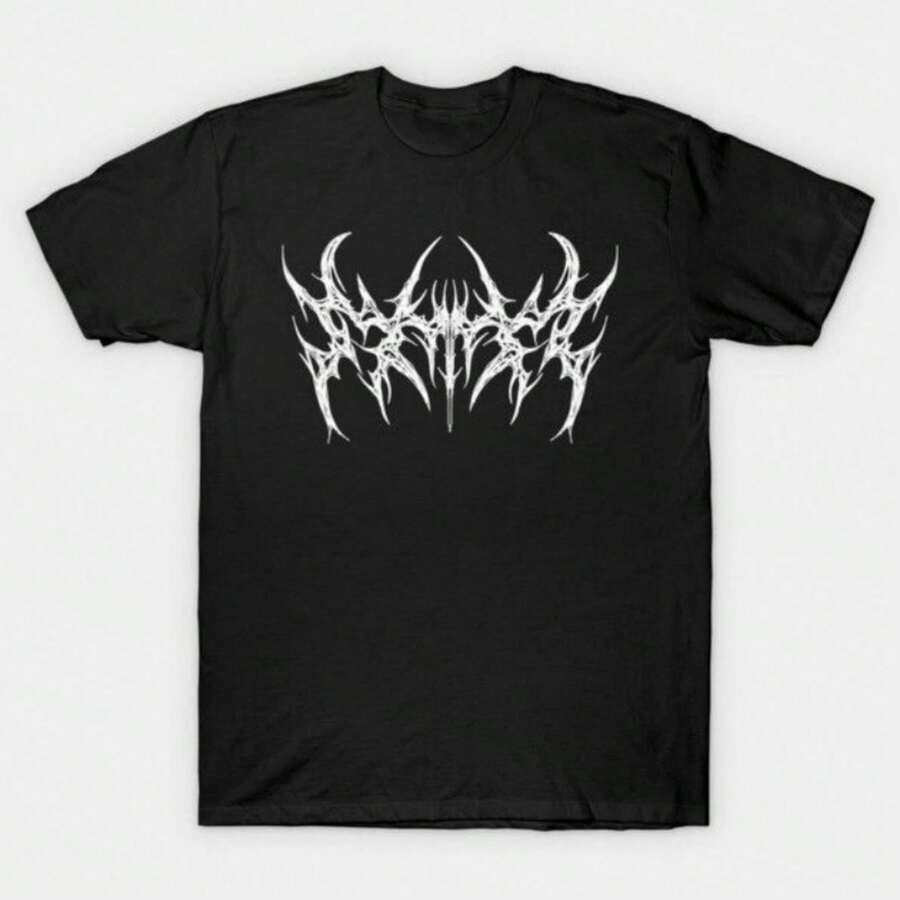 Women's Pure Cotton Casual T-Shirt: Unique Gothic Style Print, Short Sleeves And Round Neck Design. - 8 - 查看 1