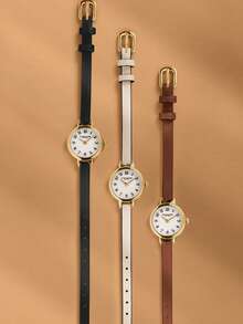 Coach IRIS Elegant C-Link Chain Bracelet Watch Round Face Quartz Watch for Women Minimalist Dressy Wristwatch - 黑色 - 查看 6