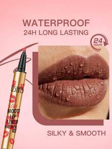 USHAS Silky Lip Liner, 2 Colors, Waterproof 24-Hour Long Lasting, Define And Enhance Lip Contour, Create Natural Full Lips - #03 Rose Pink - View 4