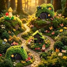 4件/1件 微縮景觀DIY場景配件 樹脂迷你花園火車裝飾品 沙盤模型裝飾 桌面迷你景觀 居家室內裝飾 小物件盆栽園藝搭配 小模型攝影道具 創意裝飾品 小模型盆栽園藝 - A - 查看 2