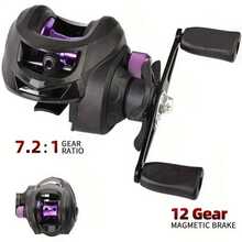 Multifunctional Casting Fishing Reel - Suitable For Both Hands, 7.2:1 Gear Ratio, Applicable For Freshwater And Saltwater Fishing, Durable Aluminum Alloy And ABS Material, Multicolor, Can Be Used As Christmas Gift, Perfect Choice For Thanksgiving - Multicolor - View 11