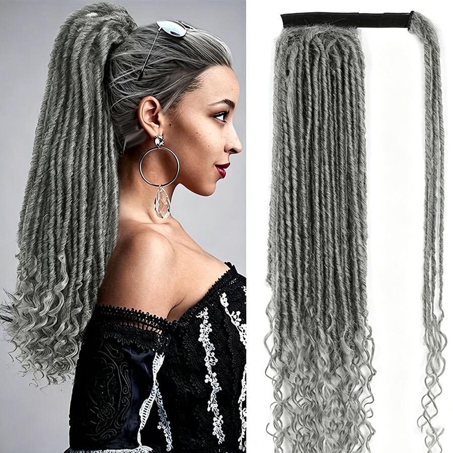 Women's Fashionable And Versatile Wig, 22-Inch Crochet Hair Ponytail For Changing Looks, Halloween - Multicolor - View 1
