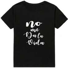 2026 Women's Quality Casual Cotton T-Shirt, Women's T-Shirts With Cartoon And Wine Print, Fun And Fashionable Clothes For Spring Summer, Elegant Women's T-Shirt, Printed T-Shirt For Girls, Unisex Basic T-Shirt - 黑色 8 - 查看 1