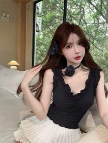 Women Tank Tops & Camis - Black - View 4