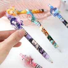 3pcs Themed Gel Pens With Acrylic Decorative Topper Black Ink Fine Point 0.5mm Click Pens For Students Writing Journal Gift Set - Multicolor - View 8
