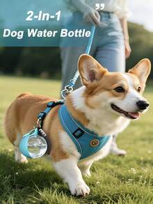2-In-1 Portable Dog Water Bottle Drinking Bottle For Dogs (Featuring A Built-In Collapsible Bowl), Perfect For Walks, Hikes, And Travel; A Compact Hydration Solution Designed Specifically For Small Dogs And Puppies - Blue - View 11