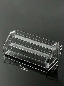 7-Tier/R/5-Tier/3-Tier Transparent Acrylic Nail Polish Display Rack, Multi-Layer Display Stand, Cosmetic Storage Rack, Glasses Holder, Photo Frame, Jewelry Rack, Storage Box, Suitable For Home Living Room Office Decoration, Bedroom Desktop Organization, Birthday Gift - Clear - View 6