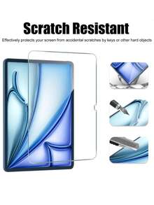 2pcs Ultra HD Tempered Glass Tablet Screen Protector, 9H Hardness, Explosion-Proof, Scratch-Resistant, Easy Application, For Galaxy Tab S9 S8 S9FE S10+S10 FE A9 A9+ S8+ S9+ S11 A11+ 12.4 Inch/Compatible With Ipad Air Pro 11/13 Inch 5th/6th/7th/8th/9th/10th/11th/12th 2026/2025/2024 Models/Compatible With Xiaomi/ Matepad/Honor Office/Drawing Auto-Adsorption Bubble-Free Smooth Oil-Resistant Protective Film - Clear - View 9