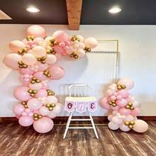 1 Set, Stand Sandaran Punggung Persegi Panjang Emas - Kit Lengkungan Balon Logam Cocok Untuk Ulang Tahun, Pernikahan, Pesta Lajang, Wisuda, Hari Jadi, Baptisan, Latar Belakang Pesta Tema Musim Panas, Dekorasi Pemandangan Rumah, Hari Valentine, Halloween, Natal, Thanksgiving - emas - View 2