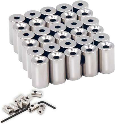 EuTengHao 30 Pieces Pin Keepers Pin Locks Pin Backs Clasp Locking Pin Keeper Backs Locking Pin Backs (9mmx5.5mm,Silver)