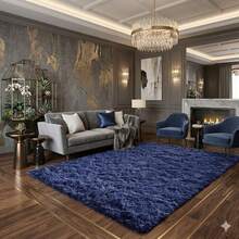 Large Rug 3.00x2.00 Shaggy / Living Room / Bedroom / Non-Slip - Dark Grey - View 2
