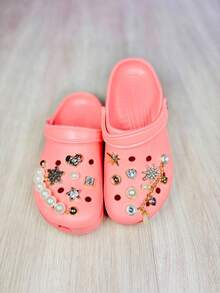 Low Croco Clog Sandal, 100% EVA, With Pendant - Soft And Comfortable. - Psalm - View 2