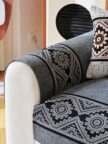1 buah Sarung Sofa Anti Selip Gaya Bohemian untuk Semua Musim, Bantalan Kursi Jacquard Chenille, Tahan Goresan Hewan Peliharaan dan Dapat Dicuci dengan Mesin, Cocok untuk Dekorasi Rumah dan Perlindungan Sofa - Berbagai gaya - View 6