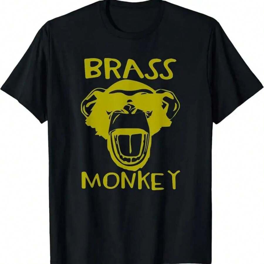 Brass Monkey - Camiseta divertida con música - Negro - Ver 1