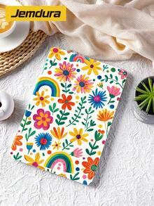 Ins 風格極簡植物葉花卉印花，適用於 Kindle NK 11/Ko-Bo/Kindle Youth Edition/Kindle Paperwhite 5, Kindle 2024 保護殼/平板電腦三折立式保護殼，具備自動喚醒/睡眠功能，輕巧方便，完美貼合保護您的閱讀設備，適合兒童禮物 / 家庭禮物 - 彩色 - 查看 11