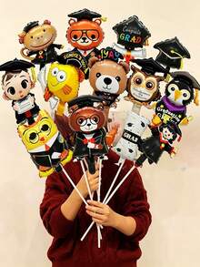 10/20入 隨機款式畢業迷你手持氣球組，畢業派對、開學派對完美選擇 - 查看 1