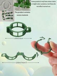100pcs Plant Support Clips, Plastic Plant Clips, Adjustable Gardening Clips Suitable For Climbing Plants, Outdoor Grape Tomato Vines Support Clips, Reusable Clips To Keep Plants Upright, Fix Stems And Vines - A - View 10