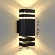 CANMEIJIA 1pc Modern E27 Wall Light, LED Wall Lamp, Indoor Wall Light, Outdoor Waterproof Wall Light, E27 Base, AC85-265V, Hardwired Installation, Bulb Included, Suitable For Balcony, Stairs, Villa, Swimming Pool, Garage, Entrance - E27 Wall Lamp - View 17