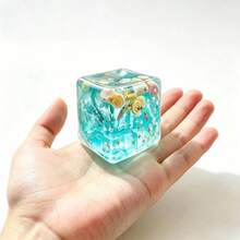 1pc Cube Soft Stress Relief Toy, Cube Stress Ball, Soft Slow Rebound Stress Sensor Toy, Shell-Shaped Soft Stress Relief Toy, Stretchable Pressure Relief Toy - Multicolor - View 8