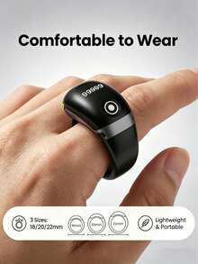 1pc Fashionable High-End Counting Ring, Electronic Smart Touchscreen Counter, Multi-Color Options, Prayer/Behavior Tracking, OLED Display, One-Click Finger Count Control, Tasbih Ring (Lithium-Ion Batteries) - Touchscreen Version - View 5