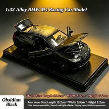 新款 M4 性能跑車模型 - 1/32 比例合金車模 - 可開車門/引擎蓋/後車廂 - 附展示底座，適合汽車愛好者收藏 - 桌面擺飾 - 房間裝飾擺件 - 生日禮物/情人節禮物/父親節禮物 - 彩色 - 查看 8