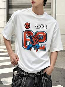 T-shirt graphique Marvel Comics Spider-Man 1962 numéro 62, 100 % coton, vêtements homme, t-shirts, tenues d'été, série Marvel, cadeaux pour homme, streetwear - Blanc - Voir 1