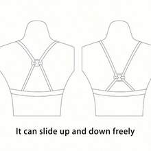 2/4/8/10pcs Invisible Anti-Slip Bra Clips - Cross Design, Transparent Bra Hooks, Anti-Slip - A - View 8