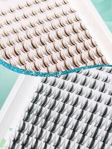 120Pcs Black/Brown Manga Lash Clusters Wispy Spiky Eyelash Clusters C Curly Fairy Cluster Eyelash Extensions 8-16MM Anime Individual Lashes For DIY Lash Beginners - C - View 3