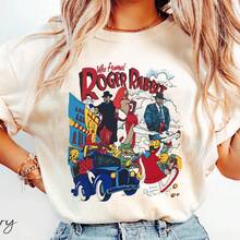 mia r con pernes de Quién engañó a Roger Rabbiolores cómodos, Roger Rabbit y Jessi, drtida mia de , vie a Walt  World.. - Blanco - Ver 1