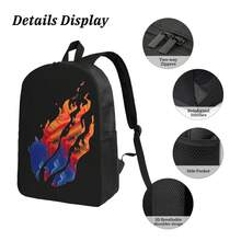 Prestonplayz Backpack Set, 3 Piece Backpack Set With Lunch Box Pen Box , A Back-To-School Essential: This Everyday Bag Features A Casual Style And Lightweight Construction, Paired With A Durable Zippered Closure-Making It Suitable Both Men And Women. - Sets - View 5
