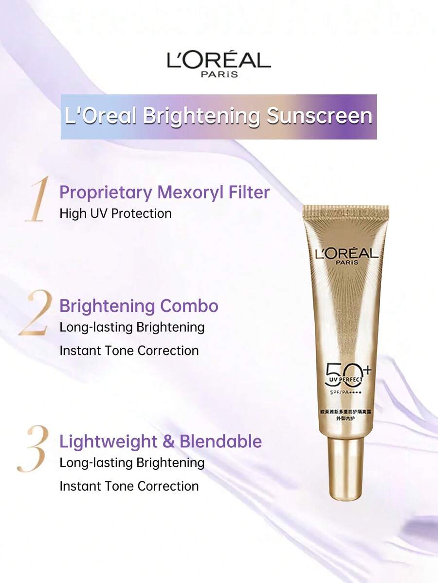 L'Oreal Tubo Dorado & Tubo Plateado Filtro de Tono Trigo Protector Solar 15ml - 15 ml - Ver 1