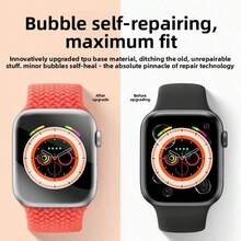 4片裝水凝膠螢幕保護貼，相容 49mm/44mm/40mm、45mm/41mm 全螢幕保護、38mm/42mm，適用於 Ultra 系列/Series 9/8 - 白色 - 查看 7