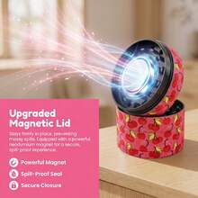 The Luxe Grinder | 2 Inch Cute Pink Strawberry, Cherry & 2.5 Inch Leopard Print | Chic Zinc Alloy For Her,  Accessories, Gift For Smokers - Cherry - View 3