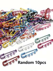 10/20/30/50/100/Pcs 50mm Multi-Color Safety Pin Brooch - DIY Jewelry Making Blank Base & Accessories, Brooch Pin, DIY Supplies - Multicolor - View 15