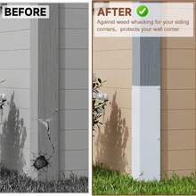 Aluminum Siding Corners Metal Corner Guards For Vinyl SidingOutdoor Whacking Protection For Wall, Easy To Install 2 Packs - A - View 7