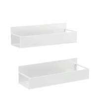 1 pieza Estantería magnética de malla de hierro, negro/blanco, adecuada para refrigerador y lavadora. Incluye cajas de almacenamiento magnéticas para guardar especias de cocina, detergente de lavandería, etc. - Multicolor - Ver 17
