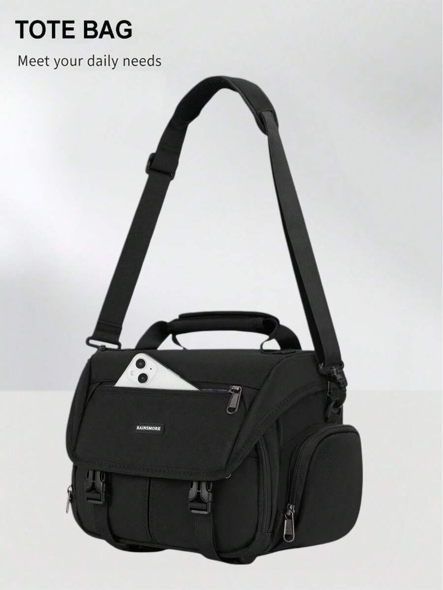 Bolsa para cámara, adecuada para fotógrafos de cámaras DSLR/SLR/sin espejo, bolsa de hombro impermeable para cámara pequeña con soporte para trípode y cubierta contra la lluvia, adecuada para / - Multicolor - Ver 1