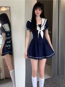 Women Midi Dresses - 藍色 - 查看 4